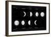 Moon Phases-null-Framed Art Print