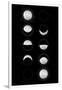 Moon Phases-null-Framed Art Print