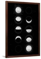 Moon Phases-null-Framed Art Print