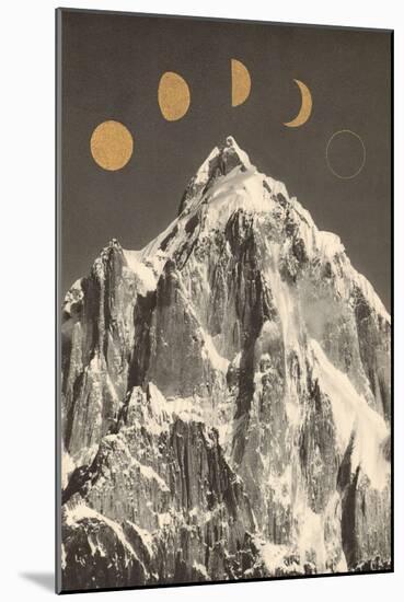 Moon Phases-Florent Bodart-Mounted Giclee Print