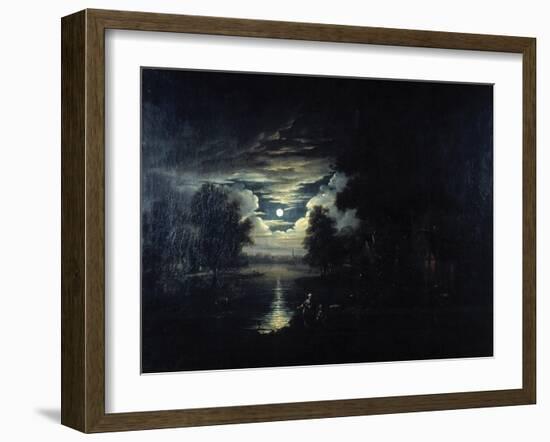 Moon Reflected in a Lake, 17th Century-null-Framed Giclee Print