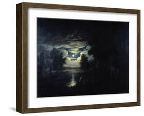 Moon Reflected in a Lake, 17th Century-null-Framed Giclee Print