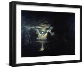 Moon Reflected in a Lake, 17th Century-null-Framed Giclee Print