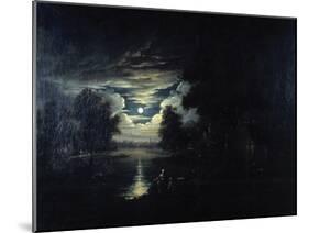 Moon Reflected in a Lake, 17th Century-null-Mounted Giclee Print