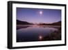 Moon Reflection at Oxbow Bend, Wyoming-Vincent James-Framed Photographic Print