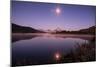 Moon Reflection at Oxbow Bend, Wyoming-Vincent James-Mounted Photographic Print