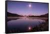 Moon Reflection at Oxbow Bend, Wyoming-Vincent James-Framed Stretched Canvas