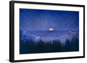 Moon rise, 1919-Harald Oscar Sohlberg-Framed Giclee Print
