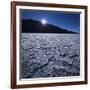 Moon Rise over Badwater in Death Valley.-Jon Hicks-Framed Photographic Print