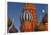 Moon Rise over St Basil's Cathedral.-Jon Hicks-Framed Photographic Print