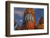 Moon Rise over St Basil's Cathedral.-Jon Hicks-Framed Photographic Print