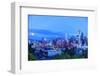 Moon Rising Near Seattle Skyline Viewed from Kerry Park, Washington-Stuart Westmorland-Framed Photographic Print