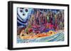 Moon Rising Over Saturna Island-Josh Byer-Framed Giclee Print