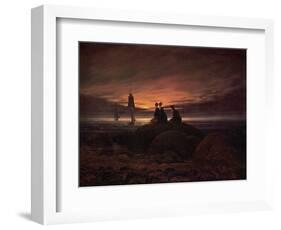 Moon Rising over the Sea, 1822-Caspar David Friedrich-Framed Giclee Print