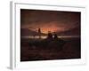 Moon Rising over the Sea, 1822-Caspar David Friedrich-Framed Giclee Print