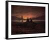 Moon Rising over the Sea, 1822-Caspar David Friedrich-Framed Giclee Print