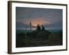 Moon Rising over the Sea (See also Image Number 479), 1822-Caspar David Friedrich-Framed Giclee Print