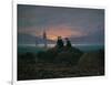 Moon Rising over the Sea (See also Image Number 479), 1822-Caspar David Friedrich-Framed Giclee Print