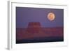 Moon Rising over Tower Butte. Arizona, United States-David Wall-Framed Photographic Print