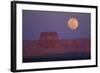 Moon Rising over Tower Butte. Arizona, United States-David Wall-Framed Photographic Print