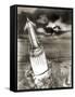 Moon Rocket Launch, 1950s Artwork-Detlev Van Ravenswaay-Framed Stretched Canvas