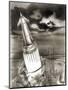 Moon Rocket Launch, 1950s Artwork-Detlev Van Ravenswaay-Mounted Premium Photographic Print