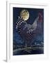 Moon Rooster-Barry Wilson-Framed Giclee Print