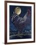 Moon Rooster-Barry Wilson-Framed Giclee Print