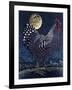 Moon Rooster-Barry Wilson-Framed Giclee Print