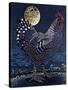 Moon Rooster-Barry Wilson-Stretched Canvas