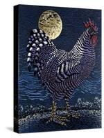 Moon Rooster-Barry Wilson-Stretched Canvas