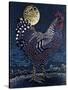 Moon Rooster-Barry Wilson-Stretched Canvas