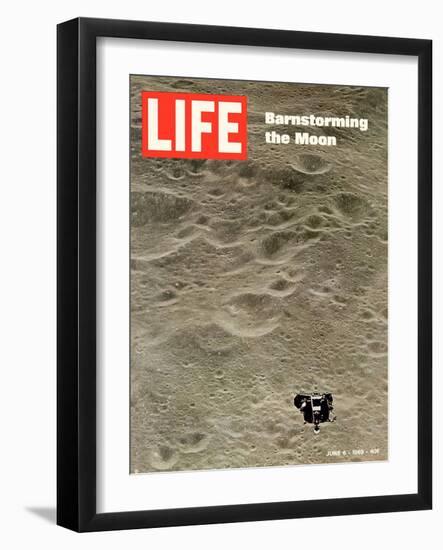 Moon's Surface, Barnstorming the Moon, June 6, 1969-null-Framed Photographic Print
