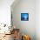 Moon, Sky And Blue Sea-alanuster-Framed Stretched Canvas displayed on a wall