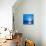 Moon, Sky And Blue Sea-alanuster-Stretched Canvas displayed on a wall