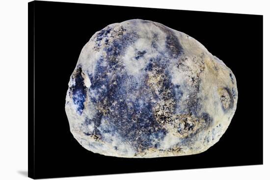Moon Stone Isolated on Black-vilax-Stretched Canvas