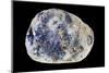 Moon Stone Isolated on Black-vilax-Mounted Photographic Print