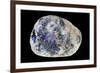 Moon Stone Isolated on Black-vilax-Framed Photographic Print