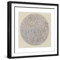 Moon surface with Craters-null-Framed Premium Giclee Print