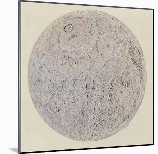 Moon surface with Craters-null-Mounted Premium Giclee Print