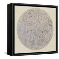 Moon surface with Craters-null-Framed Stretched Canvas