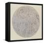 Moon surface with Craters-null-Framed Stretched Canvas