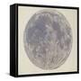 Moon surface with Craters-null-Framed Stretched Canvas