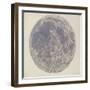 Moon surface with Craters-null-Framed Art Print