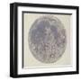 Moon surface with Craters-null-Framed Art Print