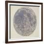 Moon surface with Craters-null-Framed Art Print