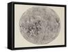 Moon surface with Craters-null-Framed Stretched Canvas