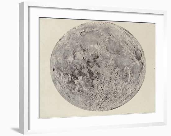 Moon surface with Craters-null-Framed Art Print