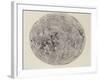 Moon surface with Craters-null-Framed Art Print