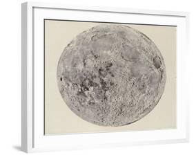 Moon surface with Craters-null-Framed Art Print